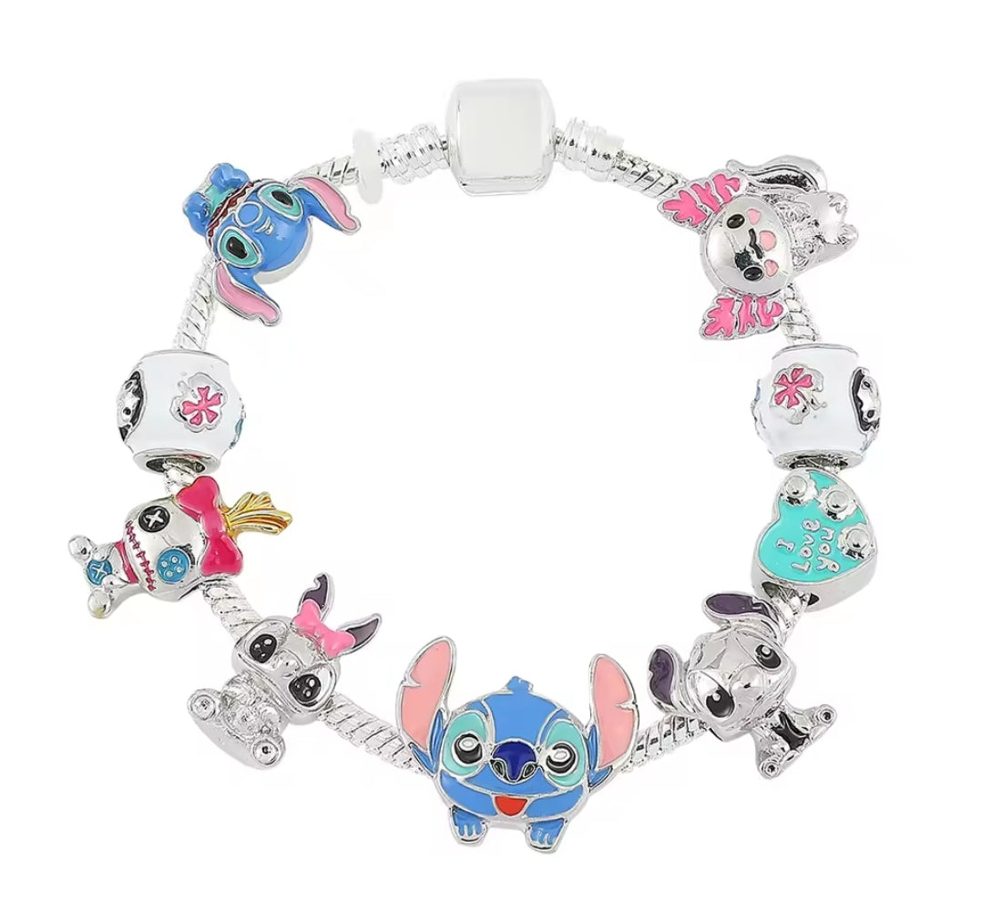 Stitch and Friends Charm Bracelet