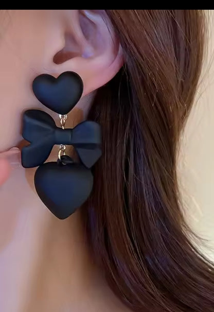 Heart Drop Earrings