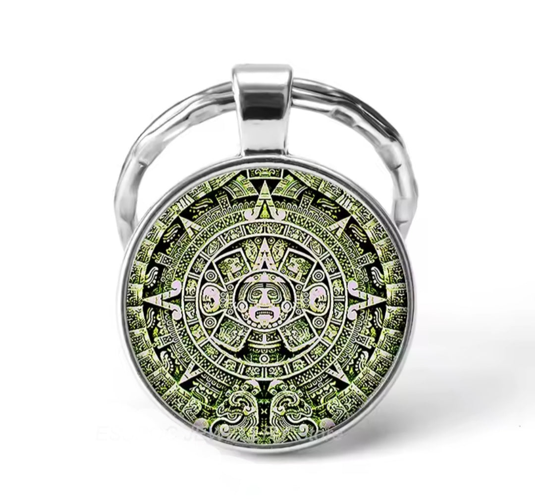 Aztec Calendar keychains