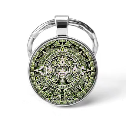 Aztec Calendar keychains